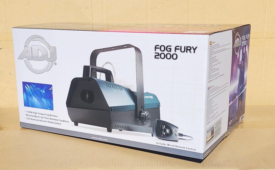 ADJ Professional High Output Fogger Machine Wired Remote Control Fog  Fury 2000 🚨 Payment Options Available 🚨 No Credit Needed 🚨 