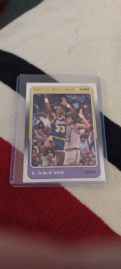 Basketball Kareem 88 Fleer card 64 Cash porch pickup Redmond