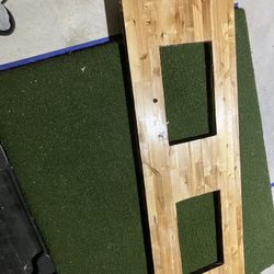 60” Double Sink Butcher Block Vanity Top 