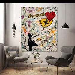 Girt With A Ferrari Custom Painting 