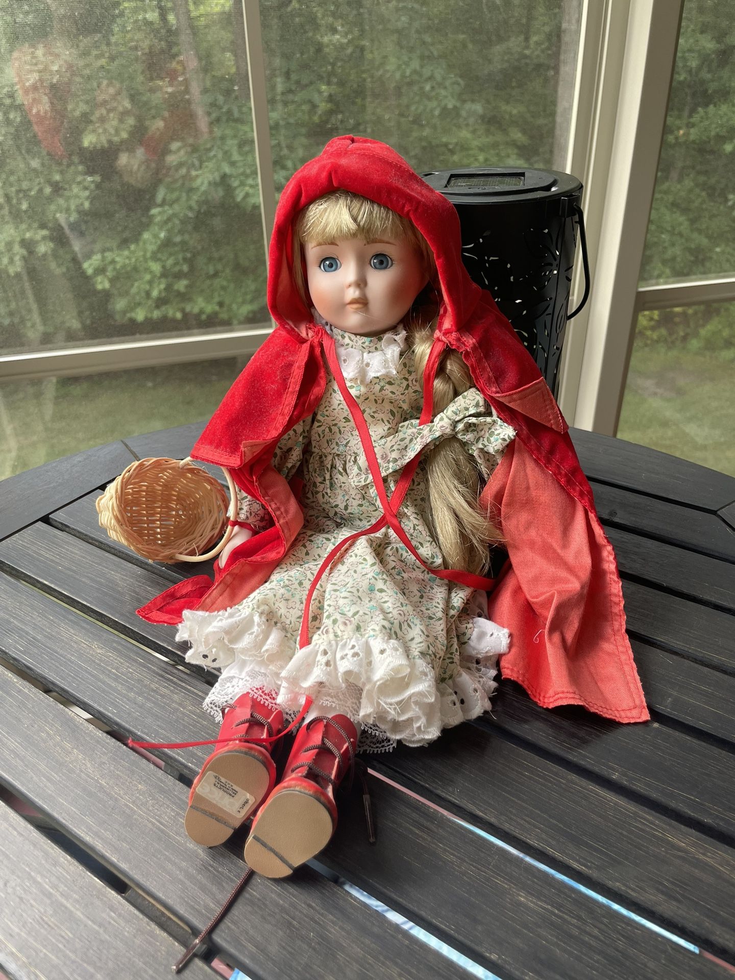 Large Vintage Albert E Price Red Riding Hood Doll