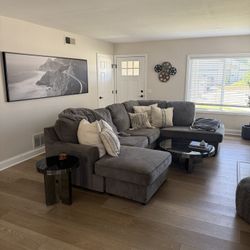 Ashely Furniture Couch/Coffee Table/Side table