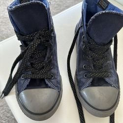  Converse  Blue Kids Tenis Shoes 