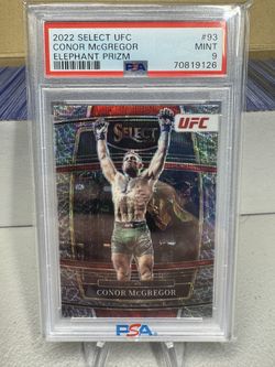 2022 Select UFC Conor Mcgregor Elephant Prizm PSA 9