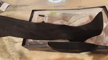 Brand New Thalia Sodi Over The Knee Black Boots 
