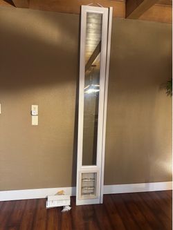 Extra tall, doggy door pet door for sliding glass door