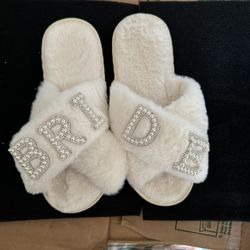 Bridal Fuzzy Slippers