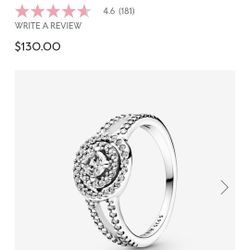 💖✨️Pandora Halo Ring Size 5&1/2$70👇🏻👇🏻👇🏻