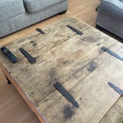 Wooden coffee table