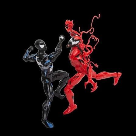 Marvel Legends Symbiote Suit Spiderman And Carnage 2pk VHS Set