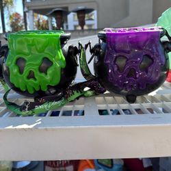 Disney Purple And Green Cauldron Popcorn Bucket