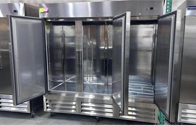 NSF ETL 🧊 Chumart Commercial 3 Door Reach-In Refrigerator