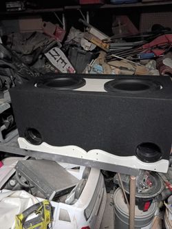 "pair of mtx 12's in a custom ported box!"