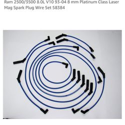 Spark Plug Cables For V10  Blue 