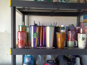 Assorted Starbucks Tumblers And Cold Cups
