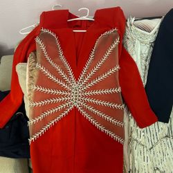 Short Evening Dress. With Mesh