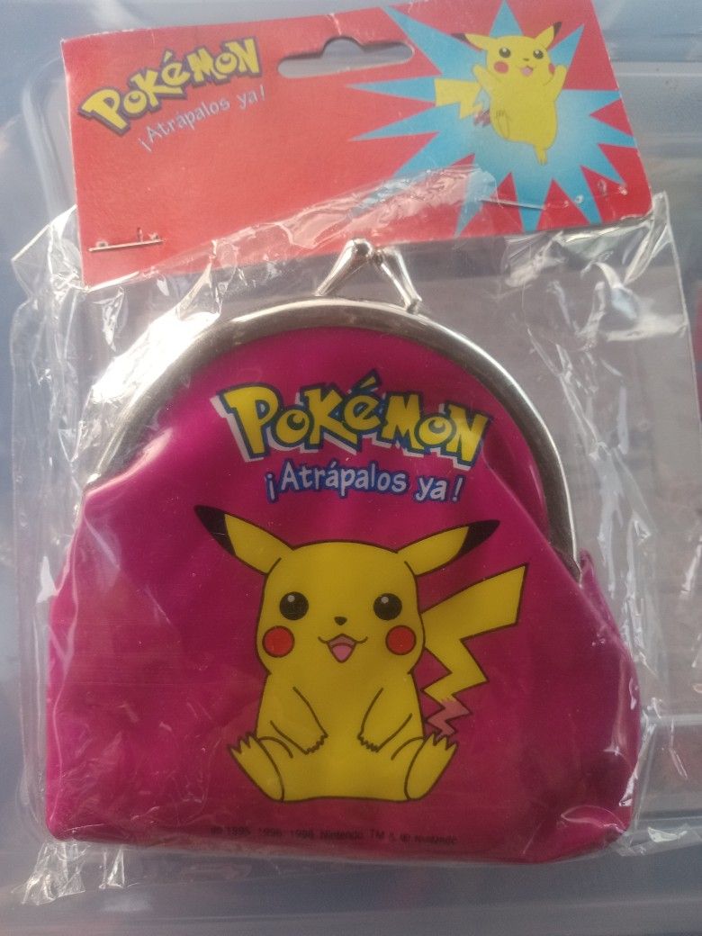 Pokemon mini coin purse pouch bag Vintage!!!!