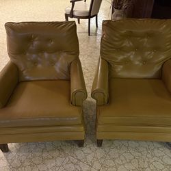 Leather Chairs - Qty 2