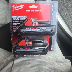 Milwaukee 2 Pack M18 Battery Packs