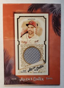 Joey Votto 2018 Allen & Ginter Jersey Relic Cincinnati Reds MLB