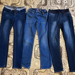 3 Pc Jeans Kids Girls Size 14