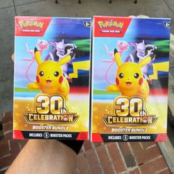 Pokemon 30th Celebration Anniversary Booster Bundles