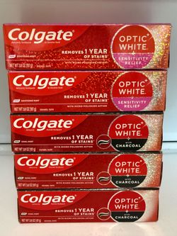 Colgate Optic White Advanced 3.8 oz all 5 x $14