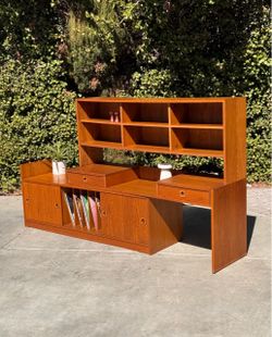 Danish Modern Modular TV Stand / Media Center – Expandable Wall Unit