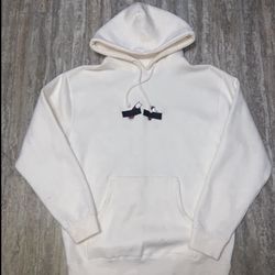 BRAND NEW NIKE Air Jordan 1 Banned Hoodie Off White SIZE MEDIUM embroidered- $50