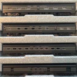 Kato N Scale NYC 20th Century Limited Passenger Cars – 4-Car Set