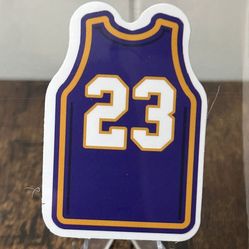 Lebron James Laker Jersey Sticker