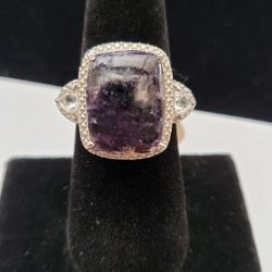 Genuine Lepidolite Ring