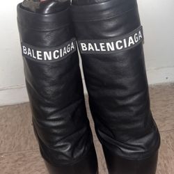 Leather Balenciaga Boots 