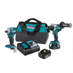 Makita 18V LXT Lithium-Ion Brushless Cordless Combo Kit 5.0 Ah (2-Piece)