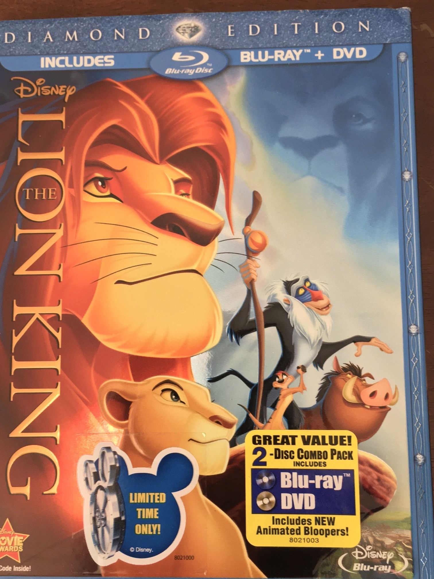 Disney The Lion King Blu-Ray +DVD