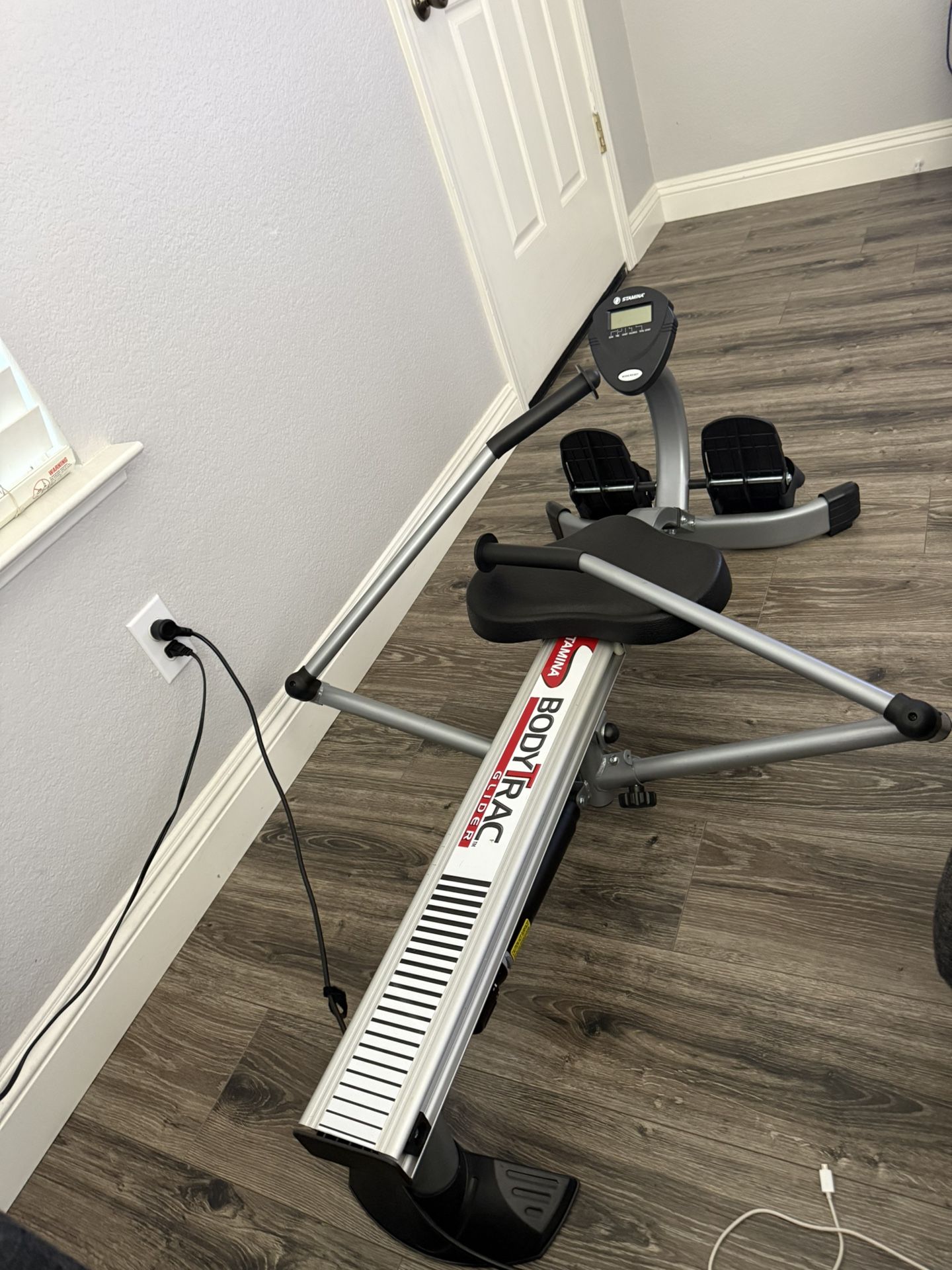 Stamina Hydraulic Rowing Machine, BodyTrac Glider with Cylinder Resistance, 250 Lbs 
