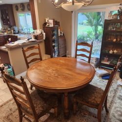 Ashley Furniture Oak Dining Table With Chairs