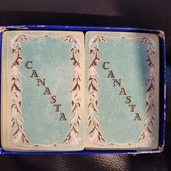 Vintage Canasta cards and instruction sheet