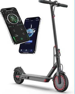 Electric Scooter Adults - 8.5" Solid Tires/350W/500W Motor, 19 MPH Digital Display, Up to 21 Miles Long-Range Commuting Folding E-Scooter with Dual Br