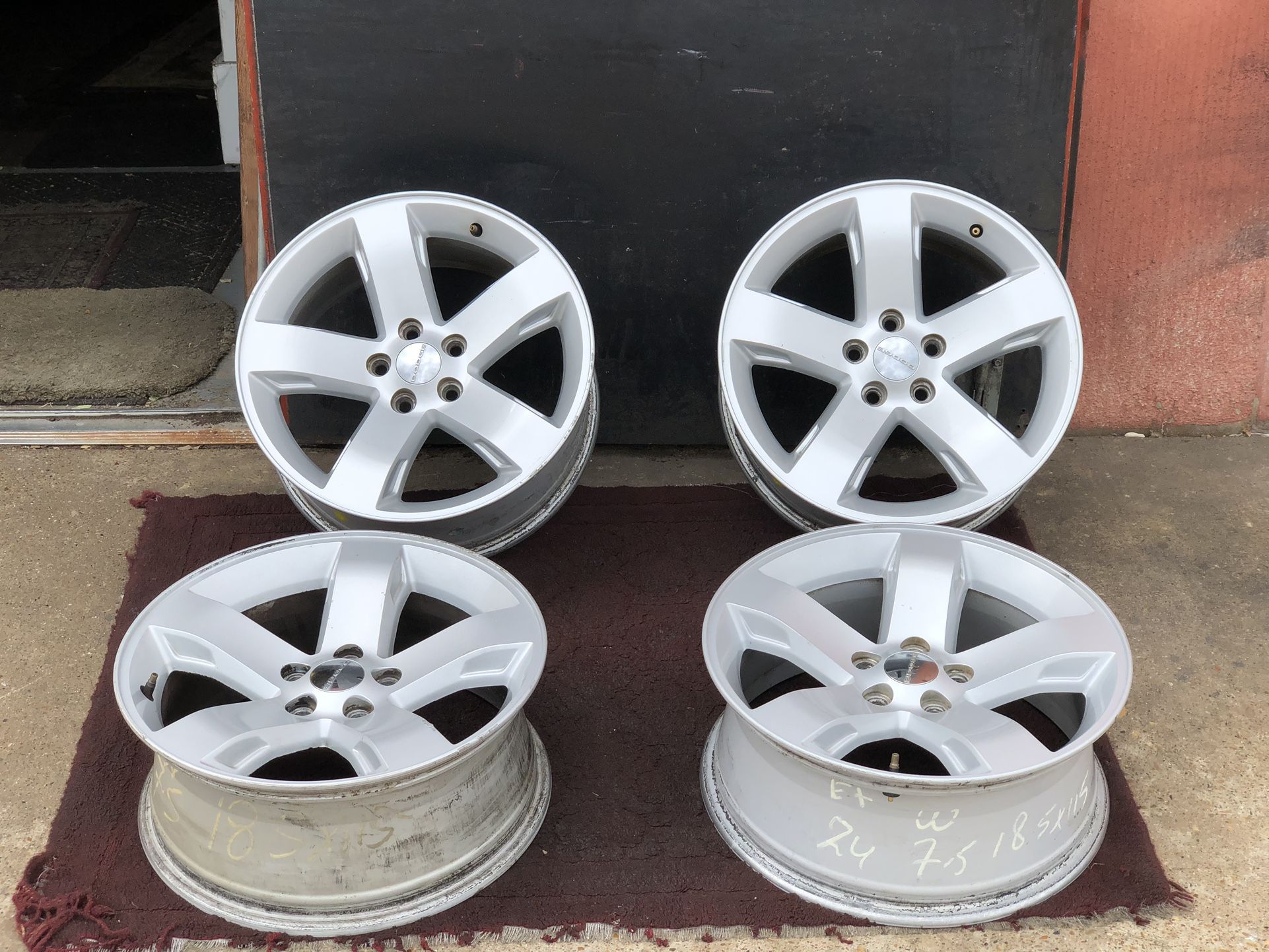 Dodge Challenger Charger rims wheels 18 inch factory 5 lugs Bolt Pattern 115 mm set of 4