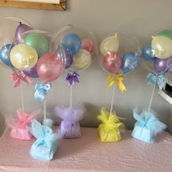 Baloon Centerpieces Centros De Mesa Custom Balloons
