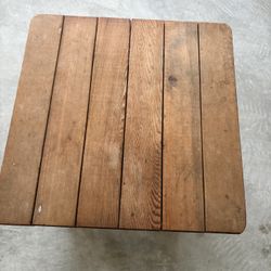 20” Square Wood Table 16”High