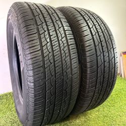 T55  235 65 16 103H   Continental ControlContact  2 Used Tires 80% Life 