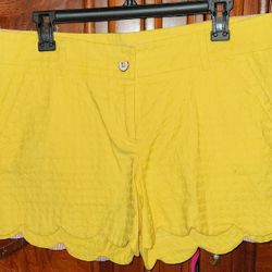NWT Croft & Barrow Yellow Shorts 