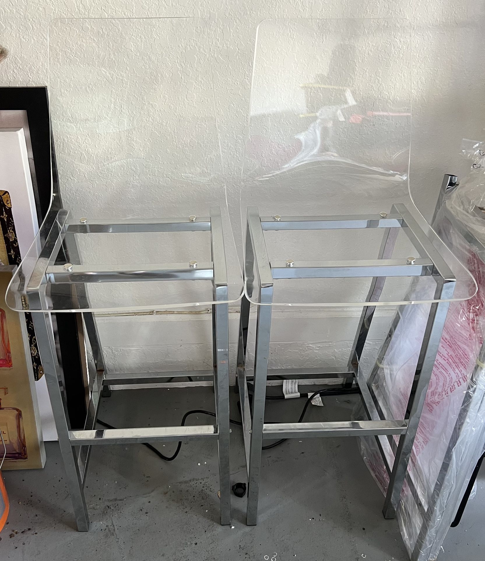 Set Of 4 Counter Stool Chairs New