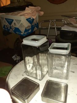 GLASS CANISTERS