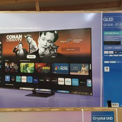 85" Screen QLED SMART 4K ULTRA HDTV BY SAMSUNG. Q72DD. ORIGINAL BOX SEALED