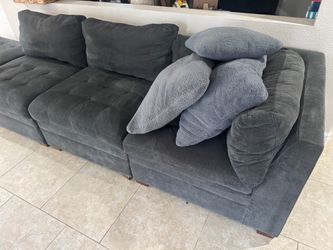 Sectional Couch and Ottoman