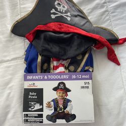 Pirate Costume (6-12 Months )