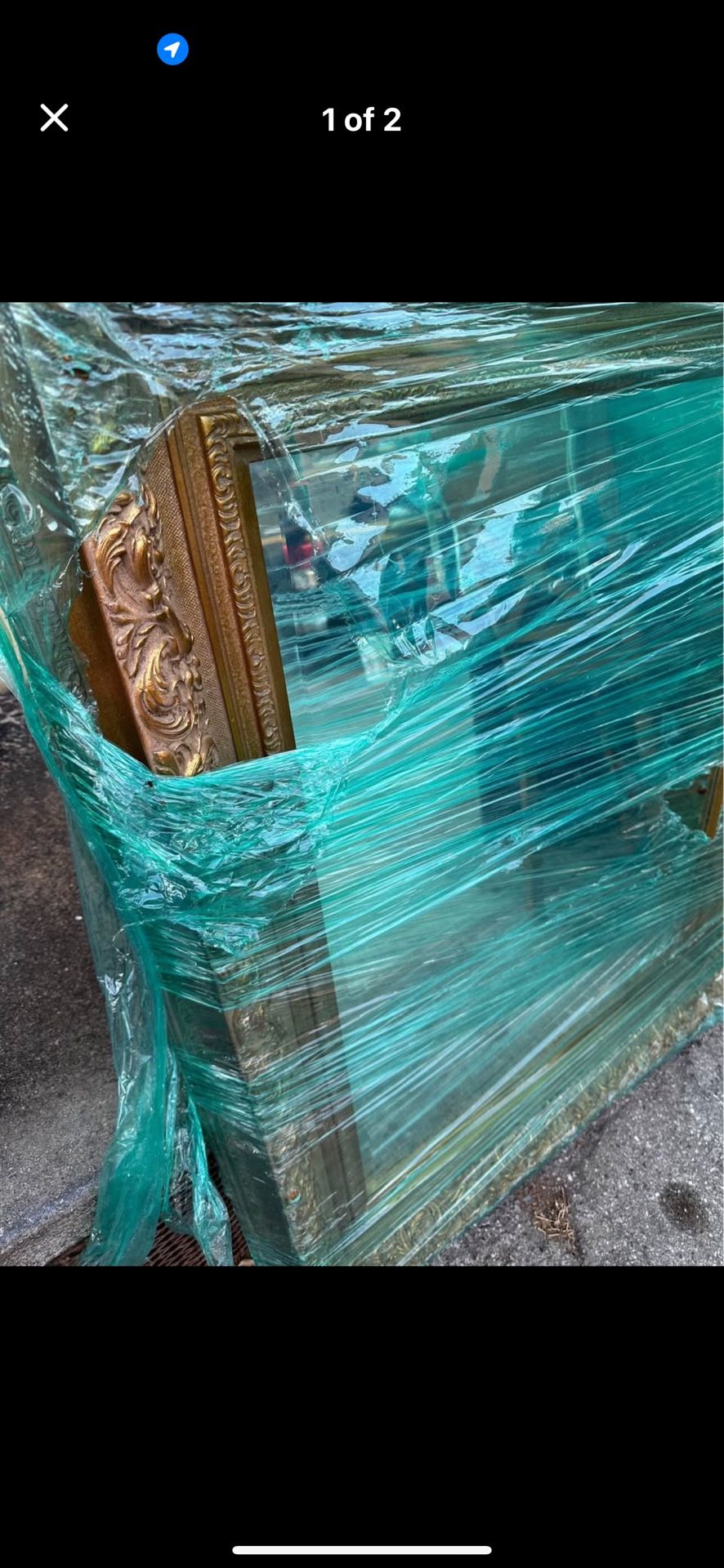 huge ornate mirror